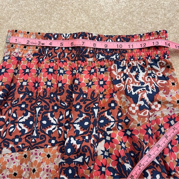 Cabi Skirt Womens Small Pink Floral Isabel Patchwork Ruffled Tiered Boho A-Line - Picture 6 of 9